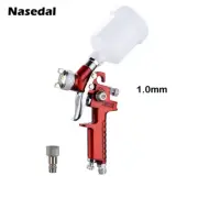 Spary Gun 0.8Mm/1.0Mm Mini HVLP Spray Gun Paint Airbrush Gravity Feed for Wall C