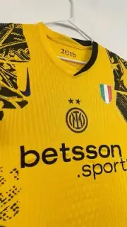 Inter Milan FC Away Yellow Home 24/25 Player Version Nike UCL Patch