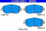 ATE Disc Brake Pad Set For LEXUS Gs Is I Sc TOYOTA Supra 93-10 04465-30270 (for: Lexus)