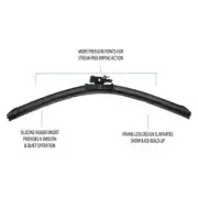 Si-Tech Silicone Flat 22" Black Wiper Blade Fits 1992-1997 Subaru SVX