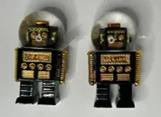 Donkey Products Summerglobe Snow Globe Black Gold Robot X 2