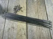 DT SWISS ALPINE III 2.3/1.8/2.0 262MM SILVER SPOKES J-BEND BUTTED QTY55 W/NIPPL
