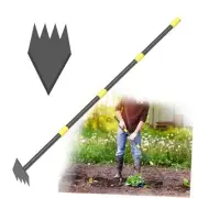 Hoe Garden Tool Long Handle Weeding Garden Hoe 2 in 1 Adjustable Triangle