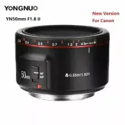 YONGNUO YN50mm F1.8 II MF AF Prime Lens Large Aperture Auto Focus for Canon