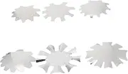 HONMEET DIY Manicure Template Set 6pcs Nail Cutter Molding Tool Nail Salons Essential