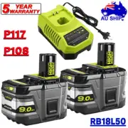Battery / Charger For RYOBI P108 18 Volt One Plus High Capacity Lithium 9Ah 7Ah