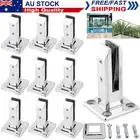 12Pcs Square Stainless Steel Fence Glass Pool Clamp Spigot Spigots Balustrade AU