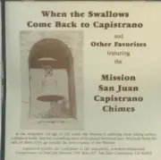 Mission San Juan Capistrano Chimes: When The Swallows Come Back To CD SEALED NEW