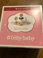 American Girl Bitty Baby Birthday Donut Smash Cake Set New In Box NRFB RETIRED