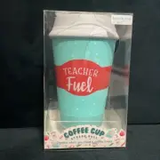 New Eccolo coffee cup espresso latte teacher fuel blue stress ball squeezeball