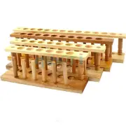 6/8/10/12/24 Holes Lab Wooden Test Tube Storage Holder Bracket Rack Stand Sticks