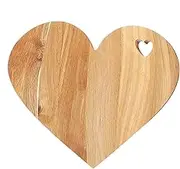 Heart Cheese Board - Heart Shaped Serving Board, Elegant Heart Serving Board | 30.5x25.5x1.5cm Unique Wood Cutting Board, Decor Heart-Shaped Platter Tray for Meat, Snacks, and Bread