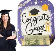[Generic] Graduation Party Money Card Holder | Acrylic Graduation Money Clip | Card Wallet, Graduation, Cash Holder, Graduation Cash Holder for Classmate, Friend