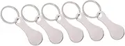 [NAMOARLY] 5Pcs Shopping Trolley Token Keychain Shopping Cart Coin Key Rings for Easy Access and Keys for Shopping Convenience
