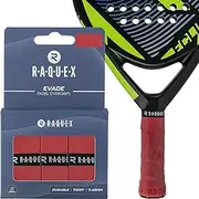 Evade Padel Racket Overgrip Tape – 10 Colours - 3 Pack Padel Ball Overgrip Tape, 0.65mm Thickness – Absorbent, Slightly Tacky Anti Slip Over Grip for Padel or Pickleball Racquets