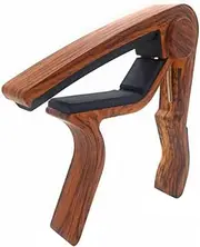 CIMAXIC Classical Guitar Change Tune Clamp Durable Rose Wood Capo for Ukulele Bass Violin and Folk Guitars Easy Release and Accurate Tuning for Beginners and Experienced Players