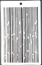 Distressed Stripes Pattern Stencil 5" x 8"