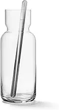 Aarke Nesting Carafe Crystal Glass Carafe (1.1 Litre) + Stainless Steel Bar Spoon