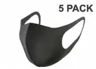 5 pack Face Mask Black Washable Reusable Breathable Unisex Masks USA seller