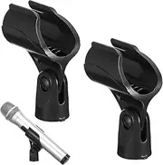 ULDIGI 2pcs Microphone Clip for Tripod Mic Clamp with Adapter to Shock Microphone Holder Easy to Install Secure Grip for Recording Live Streaming Audio Professionals