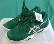 Asics Court FF NOVAK Tennis Shoes US7.5 KALE/WHITE (RARE)