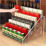 [CARLLEE] Cigarettes Display Rack, Acrylic Cigarettes Box Rack, Matchbox Display Cabinet, Cigarette Showcases Display Rack for Supermarkets