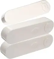 FOMIYES 3pcs Cartoon Cotton Swab Box Wicker Buds Balls Trinket Dispenser Holder Basket Cotton Swab Boxes Cotton Swab Dispenser Pet Cotton Pad Holder Cotton Swab Containers Lid Jar Pp White