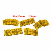 100PCS 20X20MM YELLOW REFLECTOR SHEET REFLECTIVE TAPE TARGET FOR TOTAL STATION