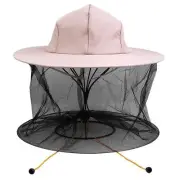 Beekeeping Beekeeper Cowboy Hat Mosquito Bee Insect Net Veil Face Head Protector