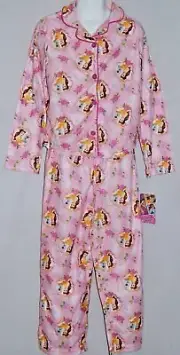 Girls Pajamas Princess Belle Size 6/6X Disney NEW Pink Sleep Outfit Beauty Beast