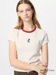Uniqlo Disney MAGIC FOR ALL Minnie Mouse White Women T-Shirt US XS, S