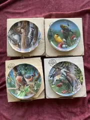 Edwin M. Knowles Kevin Daniels Birds of Your Garden Decorative Plates (set of 4)