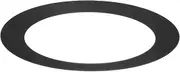 uxcell 1-Pack Goof Rings for 6 Inch Recessed Lights, 5.9" ID 8.1" OD Durable Steel Trim Ring Flush Mount Black Can Light Trim Ring Cover for Ceiling Can Downlights