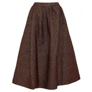 [Dries Van Noten] Lurex Jacquard Polka Dots Skirt