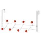 Hanging Rack Sturdy Noise-free 8 Hooks Over Door Coat Rack Ball Design