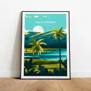 Palm Springs Traditional Travel Print California California Poster United