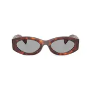 [Miu Miu] Miu Miu Logo-lettering Sunglasses ONE SIZE BROWN