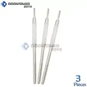 ODM 3 pcs Round Scalpel Handle for Blades #10,11,12,15