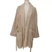 Mythology Loungewear Comfy Soft Robe cream beige NWT one size fits most
