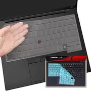 4 PCS Keyboard Cover Compatible with Lenovo Thinkpad X1 Carbon Gen 12 2024 14-inch Gaming Laptop Silicone TPU Keyboard Protector Skin (2High Transparency+2Green)