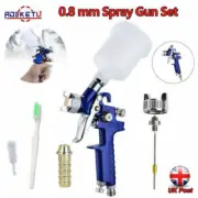 HVLP Mini Spray Paint Gun 0.8mm Air Gravity Environment Feed Repair Nozzle Kit