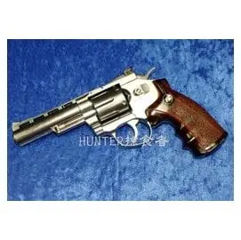 【Hunter】台灣精品WG特殊外銷版701S電鍍銀全金屬4吋CO2左輪BB槍(可調式擊鎚簧)國內無售