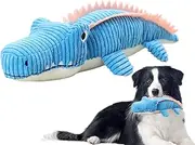 Dog Plush Toys,Stuffed Animals for Dogs - Soft Crocodile Stuffed Animal Teething Chew Pet Supplies for Puppy & Large Doggy