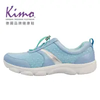 在飛比找蝦皮購物優惠-【Kimo】飛織羊皮拉繩休閒鞋 女鞋（天青藍 KBCSF05