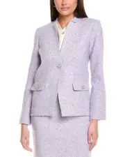 St. John Lurex Baby Eyelash Jacket Women's