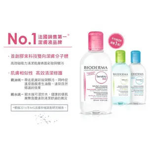 法國 貝德瑪 卸妝水 500ml BIODERMA 貝膚黛瑪 敏弱肌適用