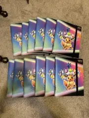 Lot of 12: 2025 Pokemon Prismatic Evolutions 9-Pocket Binder Eevee NEW Binders