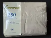 NEW *KING Fieldcrest FLAT & FITTED SHEET PILLOWCASES Vintage Embroidered Percale