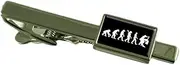[Select Gifts] Evolution Ape to Man Dancer Tie Clip Engraved Personalised Box