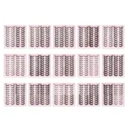 Fake-Eyelashes Natural Look,3D Multi-layered Faux Mink Lashes,Fluffy-Volume Lash